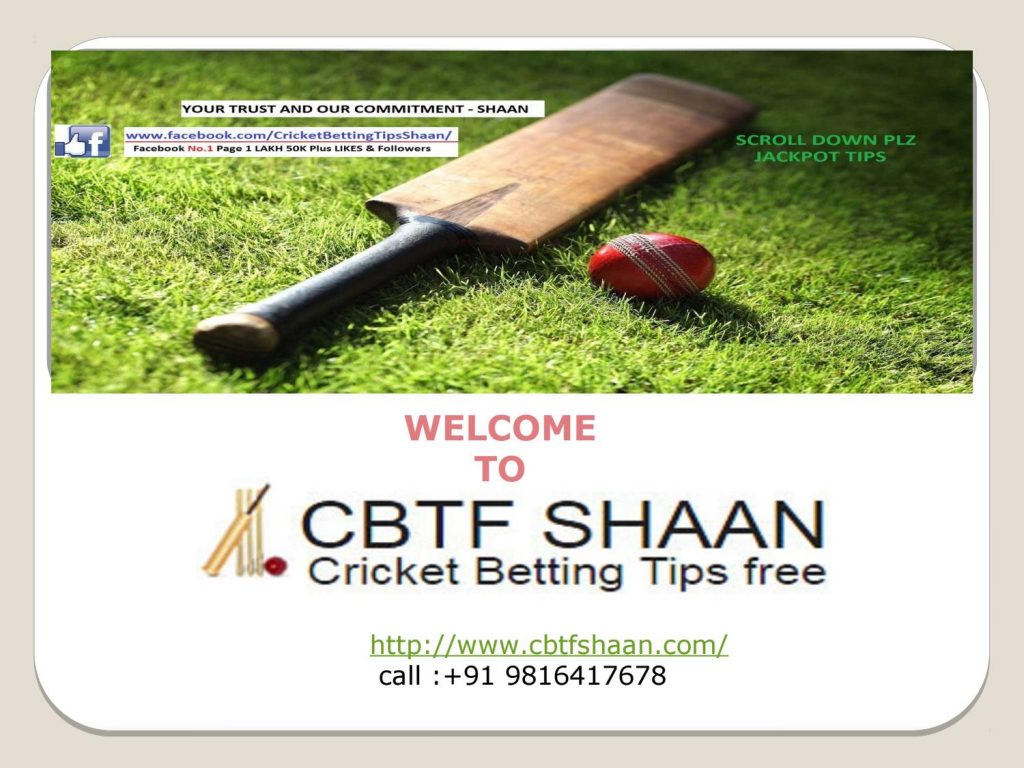 Cricket Betting Tips and Predictions by Shaan Team
